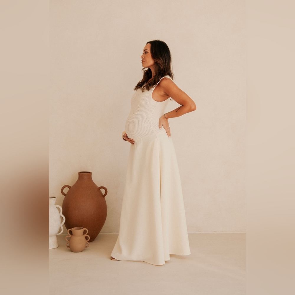 Sabo Skirt Cream Maxi Dress - Picture 7 of 12